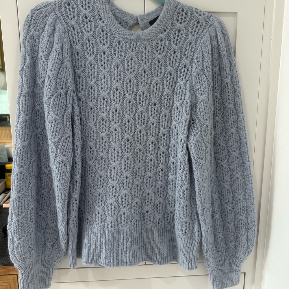 J Crew women’s crochet look sweater, size medium